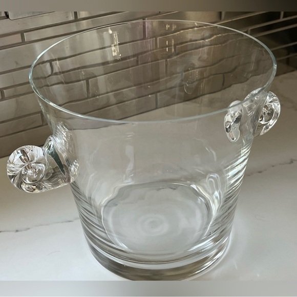 Tiffany & co crystal ice bucket and champagne cooler with scroll handles - Picture 2 of 11
